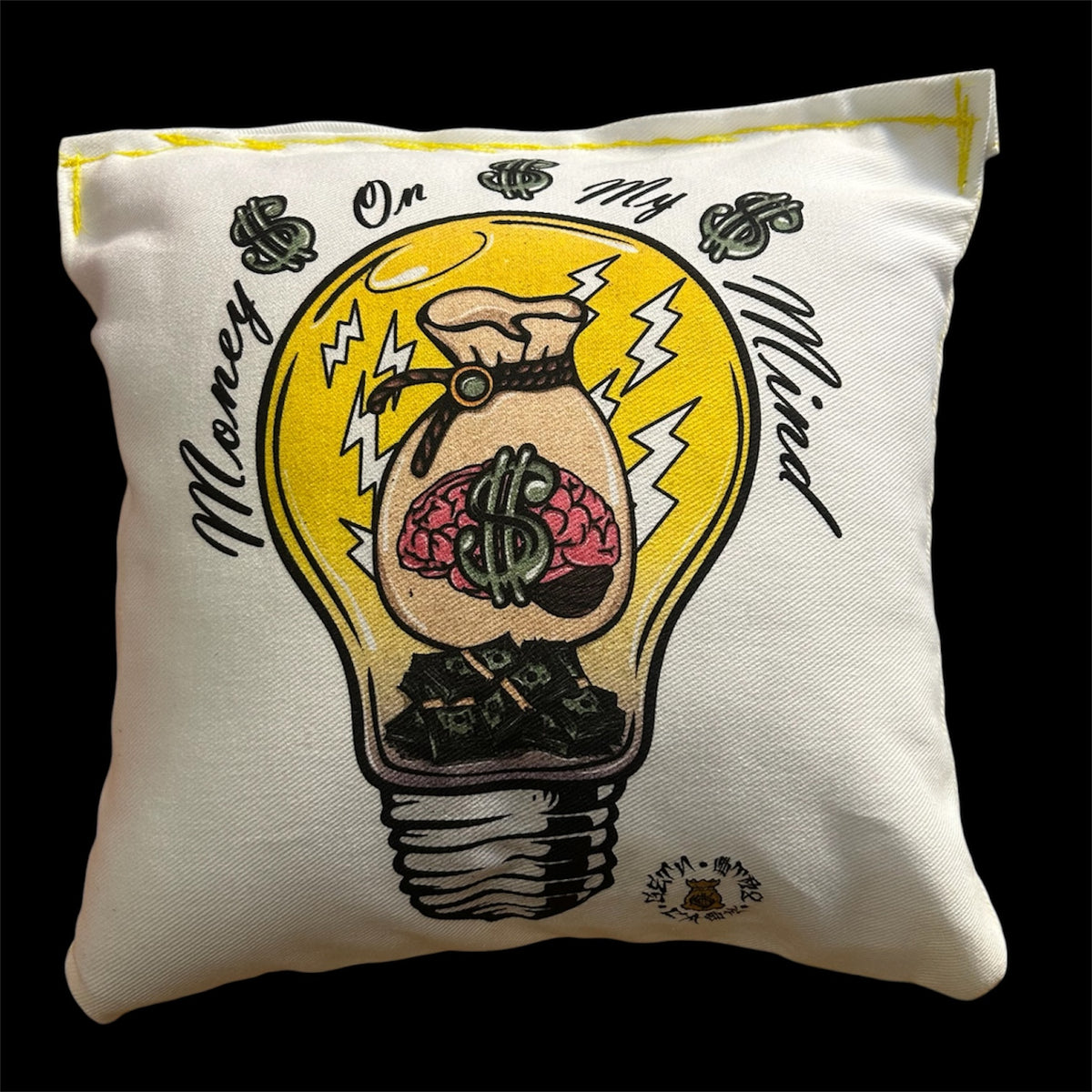 Money on my Mind throw pillow